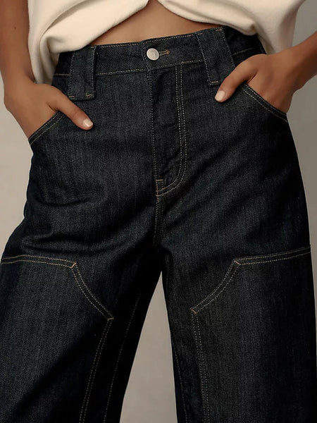 Los jeans ajustados Myra de tiro bajo