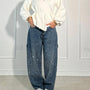 Jeans de mezclilla Shine Carpenter con globos